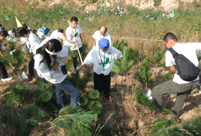 第一屆青島市城陽區(qū)嶗山水庫植樹活動(dòng)