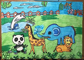 青島永旺25周年“童心畫環(huán)?！惫媸掷L購(gòu)物袋活動(dòng)