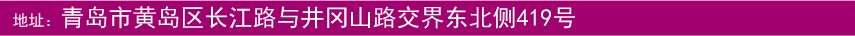 地址：青島市黃島區(qū)長江路與井岡山路交界東北側(cè)419號