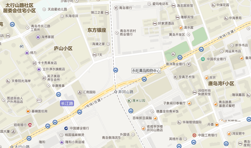 青島市黃島區(qū)長江路與井岡山路交界東北側(cè)
